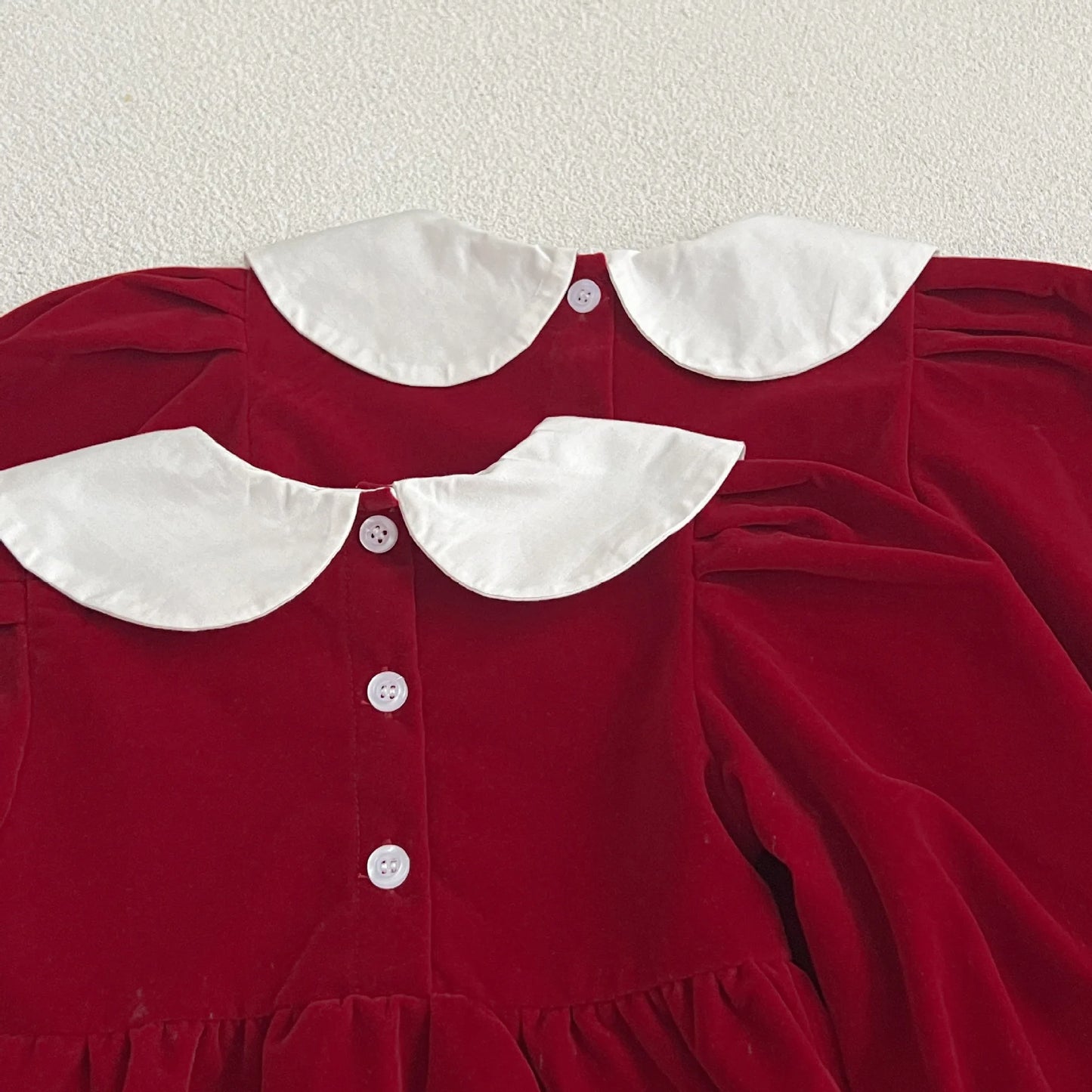 Long Sleeve Sweet Solid Color Christmas Outfit