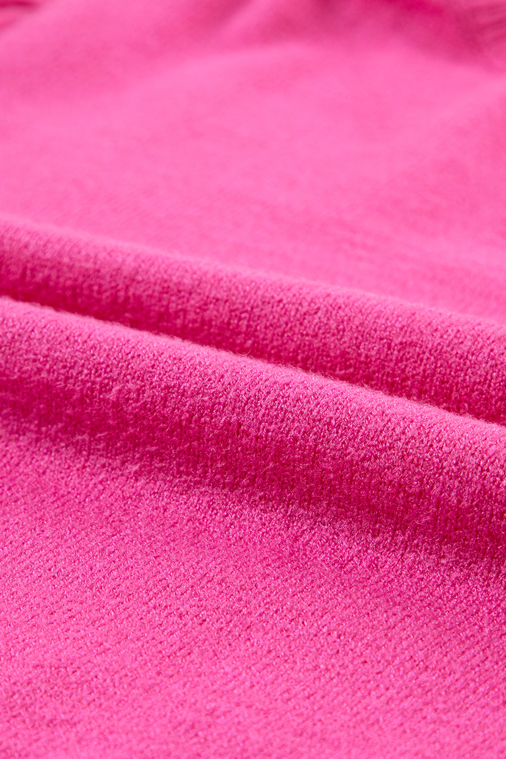 Pull à manches courtes à bulles florales rose vif