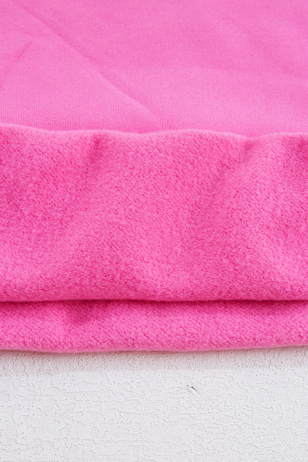 Bonbon Solid Drop Shoulder Terry Sweatshirt