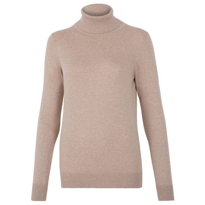 Womens Ultra-Fine Cotton Roll Neck Long Sleeve Jumper