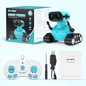 ALLCELE Robot Toys, Rechargeable Kids RC Robots for Girls & Boys