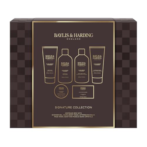 Baylis & Harding Black Pepper & Ginseng Men's Luxury Wash  Gift Set - Vegan Friendly (Pack of 1)