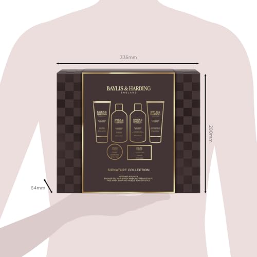 Baylis & Harding Black Pepper & Ginseng Men's Luxury Wash  Gift Set - Vegan Friendly (Pack of 1)