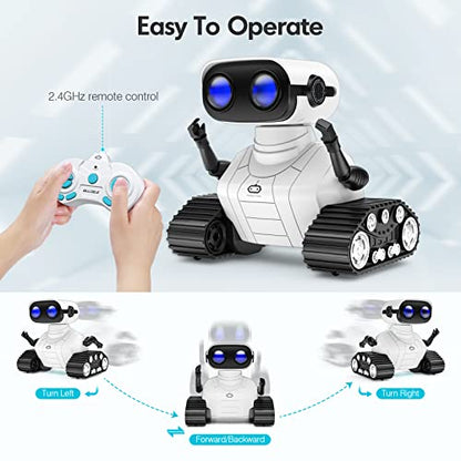 ALLCELE Robot Toys, Rechargeable Kids RC Robots for Girls & Boys