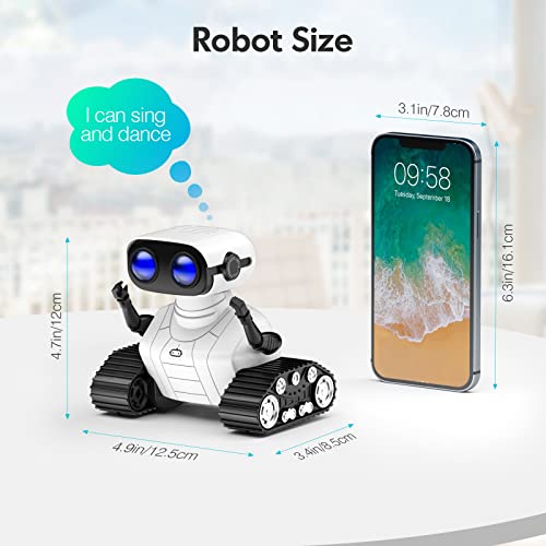 ALLCELE Robot Toys, Rechargeable Kids RC Robots for Girls & Boys