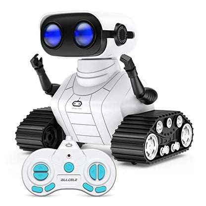 ALLCELE Robot Toys, Rechargeable Kids RC Robots for Girls & Boys