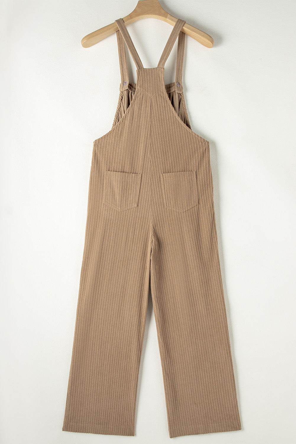 Real Teal Solid Pocketed Loose Fit Corduroy Overall