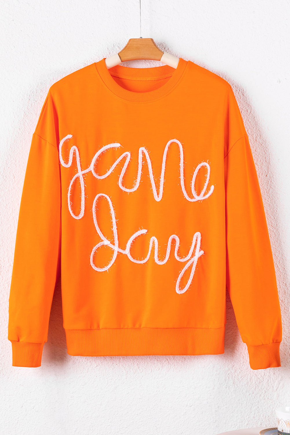 Carrot Contrast Game Day Graphic Casual Top