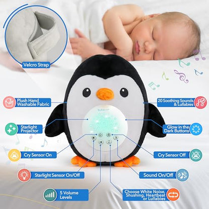 Baby Soother Cry Activated Sensor Toys Owl White Noise Sound Machine