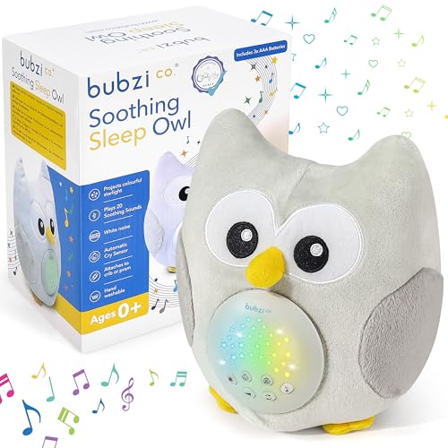 Baby Soother Cry Activated Sensor Toys Owl White Noise Sound Machine