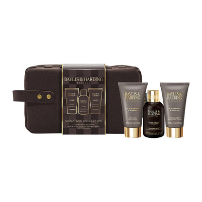 Baylis & Harding Black Pepper & Ginseng Men's Luxury Wash  Gift Set - Vegan Friendly (Pack of 1)