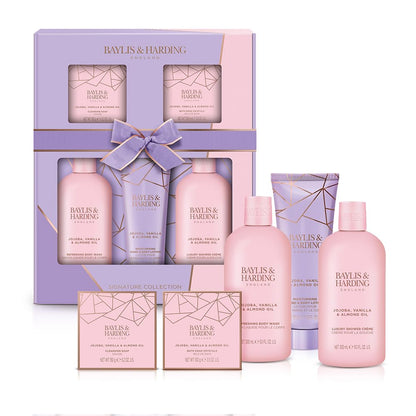 Baylis & Harding Jojoba, Vanilla & Almond Oil Ultimate Bathing Large Gift Set (Pack of 1) - Vegan Friendly