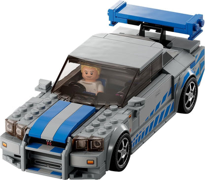 LEGO Speed Champions 2 Fast 2 Furious Nissan Skyline GT-R (R34) Set,