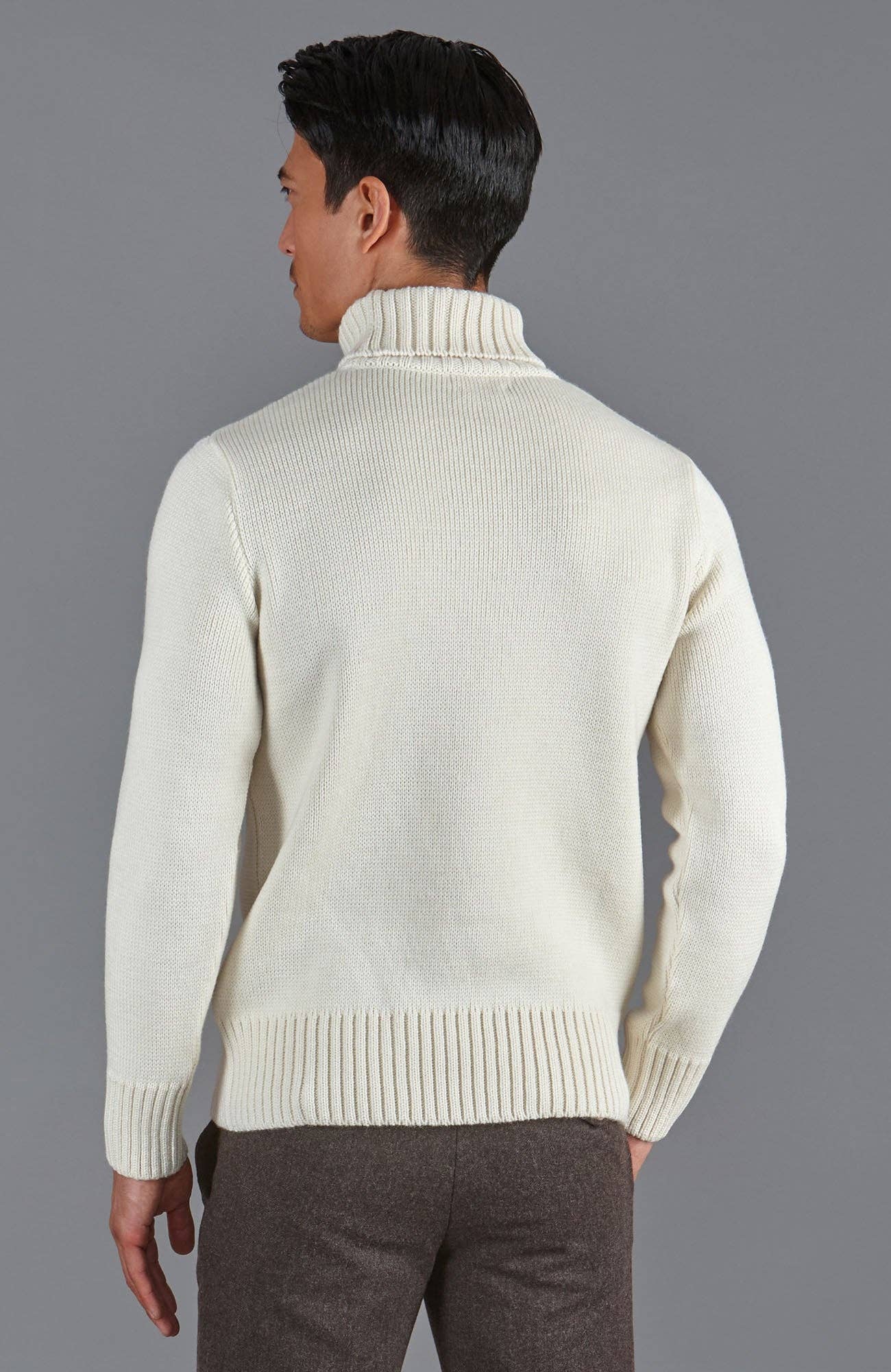 The Fitted Submariner - Roll Neck Merino Wool Jumper