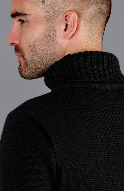 The Fitted Submariner - Roll Neck Merino Wool Jumper