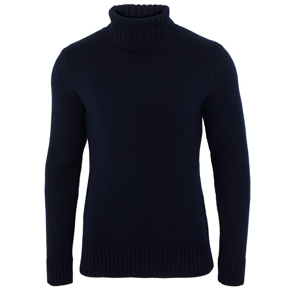 The Fitted Submariner - Roll Neck Merino Wool Jumper