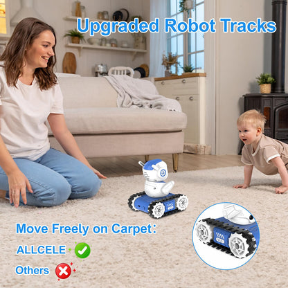 ALLCELE Robot Toys, Rechargeable Kids RC Robots for Girls & Boys