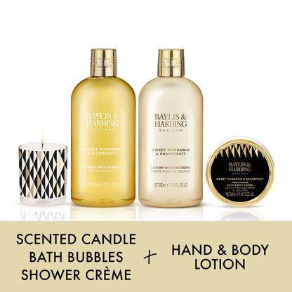 Baylis & Harding Sweet Mandarin & Grapefruit Ultimate Bathing Large Gift Set (Pack of 1) - Vegan Friendly