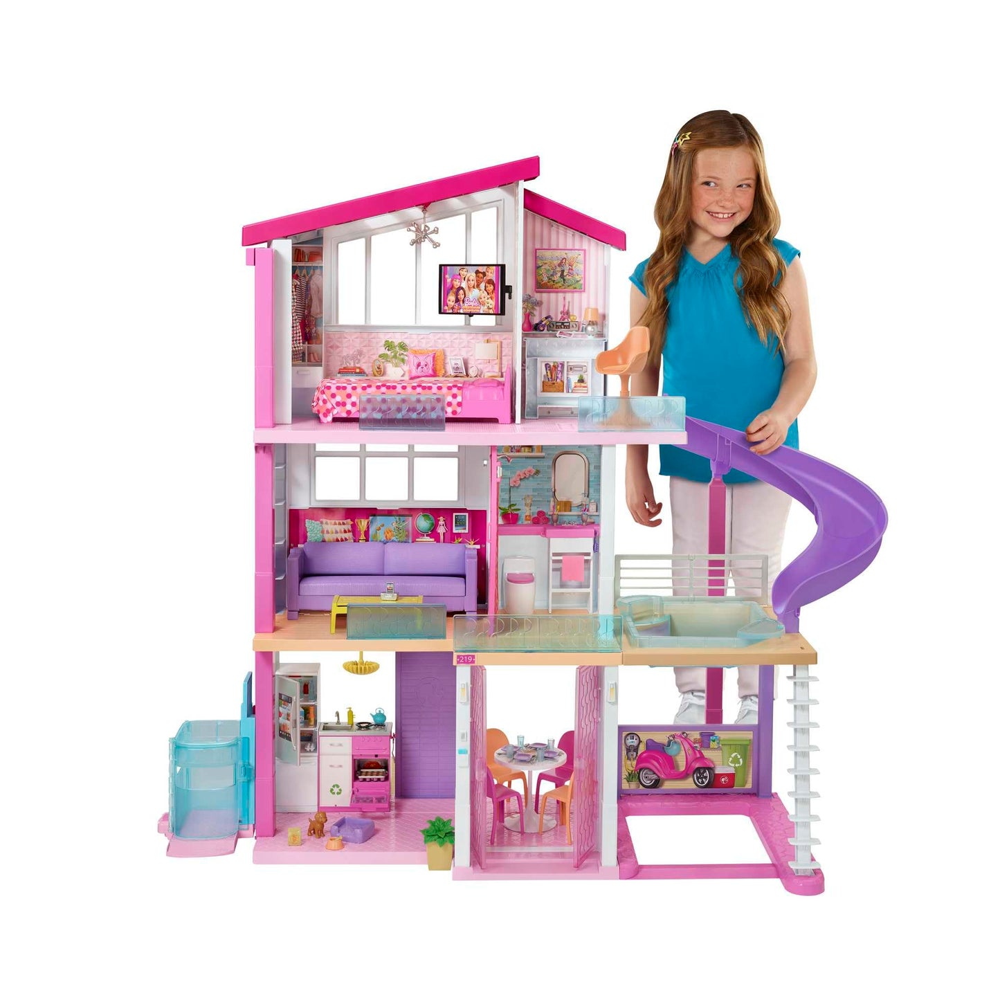 Barbie Dreamhouse 70 Doll Accessories, Fully Furnished