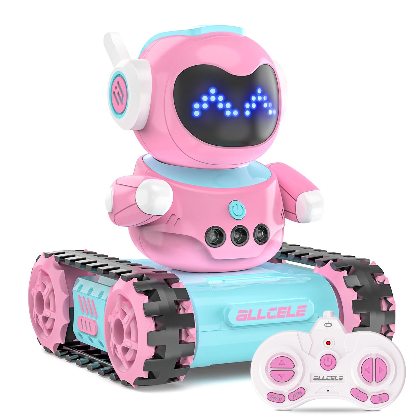 ALLCELE Robot Toys, Rechargeable Kids RC Robots for Girls & Boys