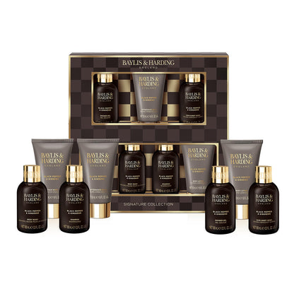 Baylis & Harding Black Pepper & Ginseng Men's Luxury Wash  Gift Set - Vegan Friendly (Pack of 1)