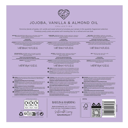 Baylis & Harding Jojoba, Vanilla & Almond Oil Ultimate Bathing Large Gift Set (Pack of 1) - Vegan Friendly