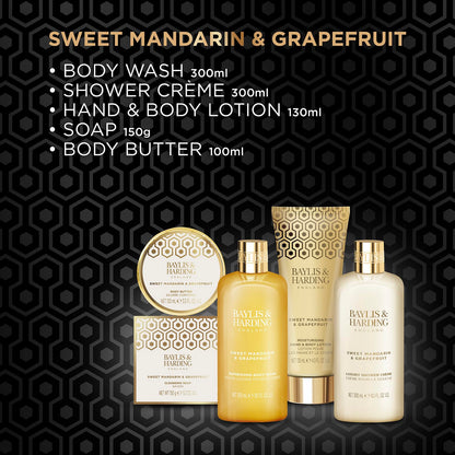 Baylis & Harding Sweet Mandarin & Grapefruit Ultimate Bathing Large Gift Set (Pack of 1) - Vegan Friendly