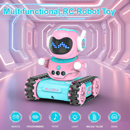 ALLCELE Robot Toys, Rechargeable Kids RC Robots for Girls & Boys