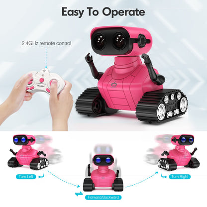 ALLCELE Robot Toys, Rechargeable Kids RC Robots for Girls & Boys