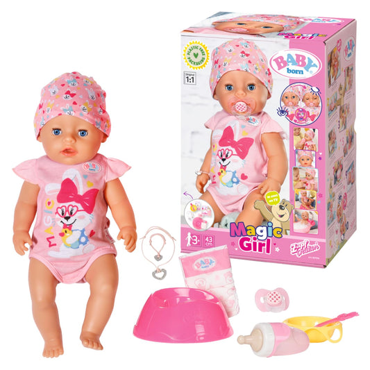 BABY born Soft Touch Girl 43cm With Magic Dummy