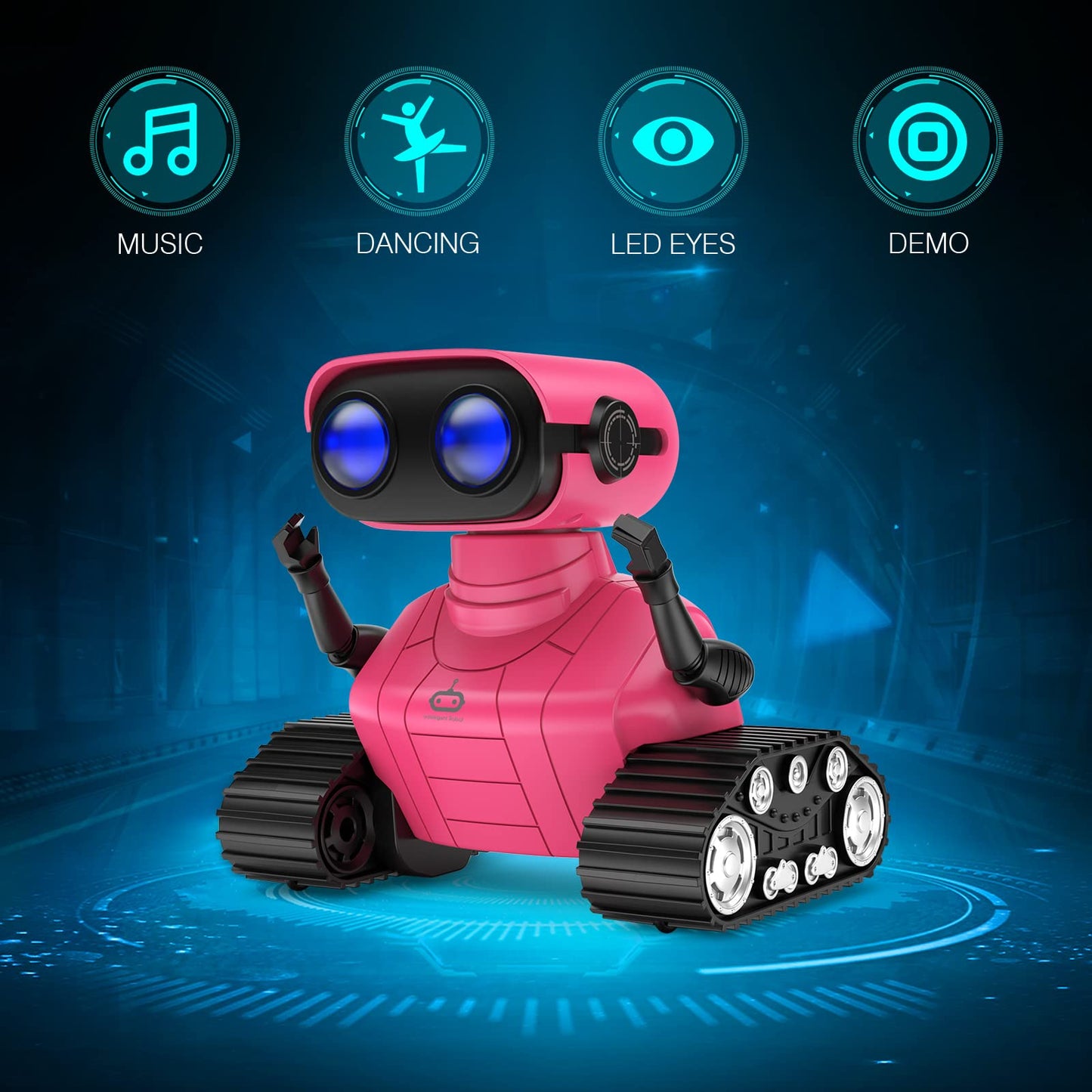 ALLCELE Robot Toys, Rechargeable Kids RC Robots for Girls & Boys