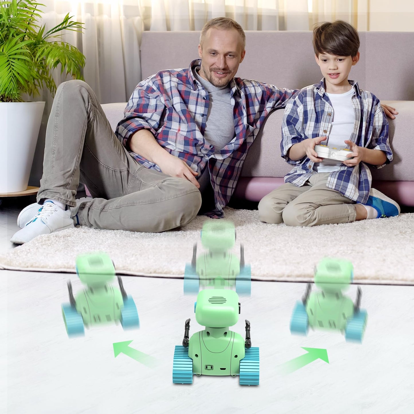 ALLCELE Robot Toys, Rechargeable Kids RC Robots for Girls & Boys