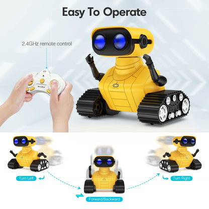 ALLCELE Robot Toys, Rechargeable Kids RC Robots for Girls & Boys