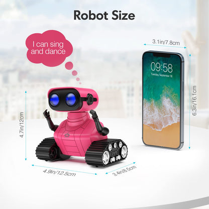 ALLCELE Robot Toys, Rechargeable Kids RC Robots for Girls & Boys