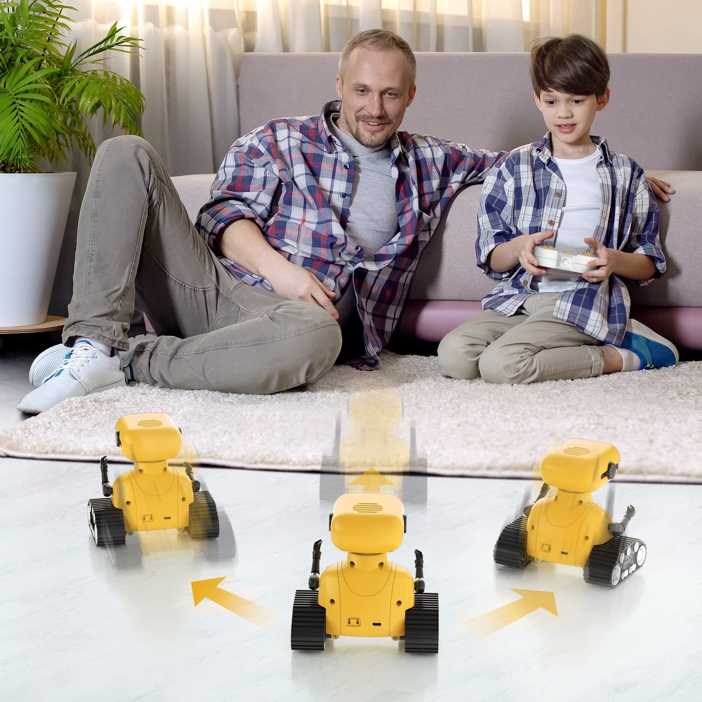 ALLCELE Robot Toys, Rechargeable Kids RC Robots for Girls & Boys