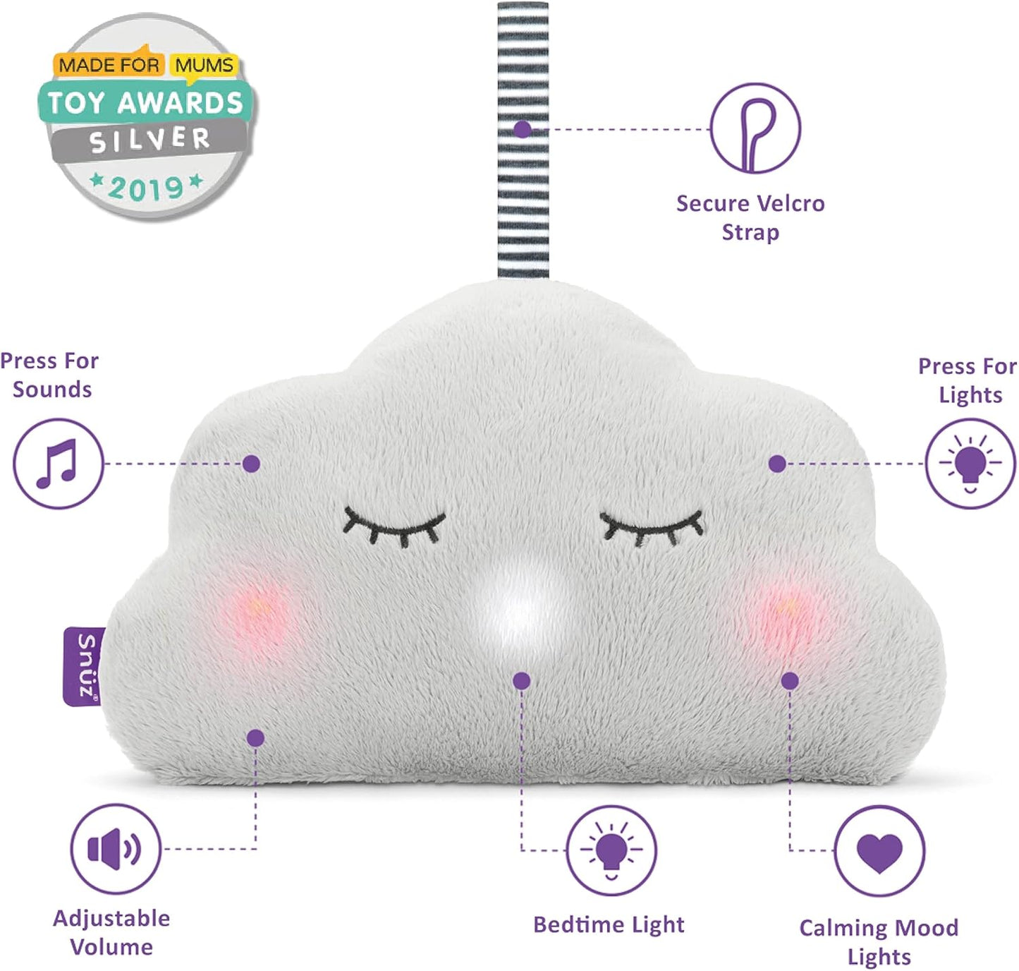 SnuzCloud 3-in-1 White Noise Machine