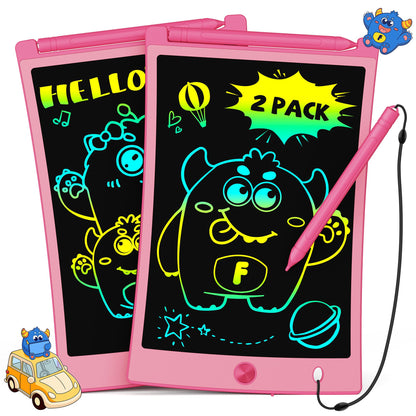 TEKFUN 2 Pack LCD Writing Tablet, Colorful Drawing Tablet for Kids