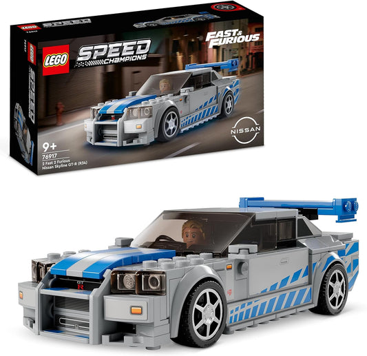 LEGO Speed Champions 2 Fast 2 Furious Nissan Skyline GT-R (R34) Set,