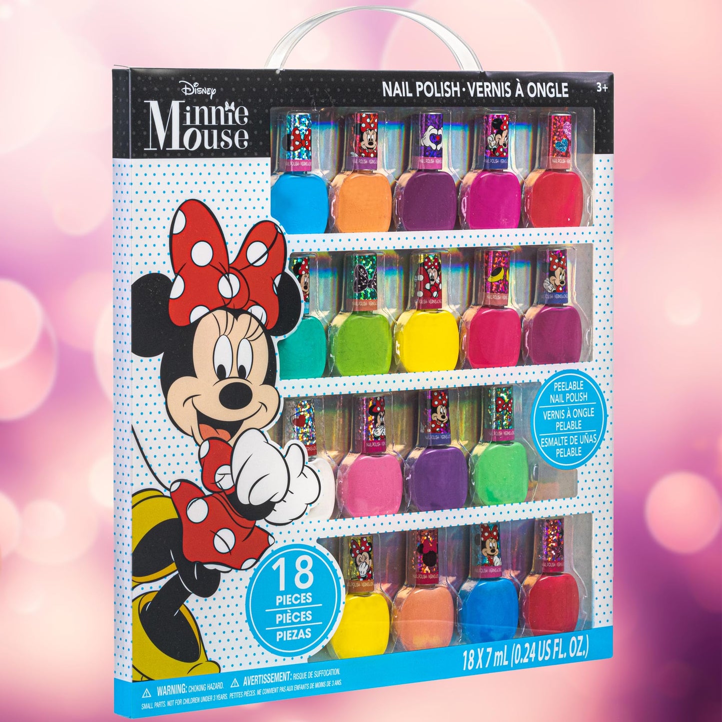 Disney Minnie Mouse 18 pcs Nail Varnish Set for Kids