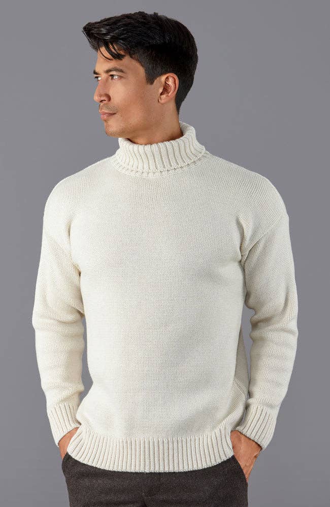 The Modern Submariner - Roll Neck Merino Wool Jumper