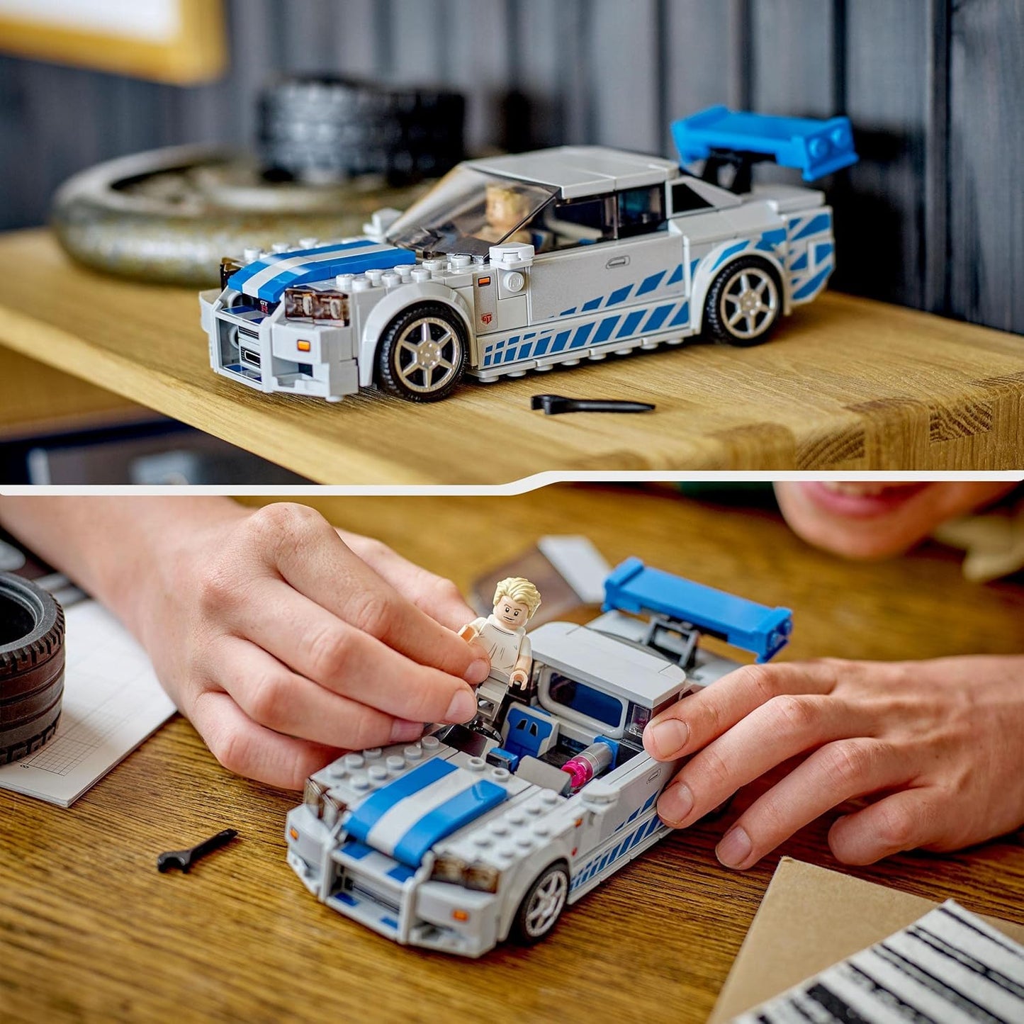 LEGO Speed Champions 2 Fast 2 Furious Nissan Skyline GT-R (R34) Set,