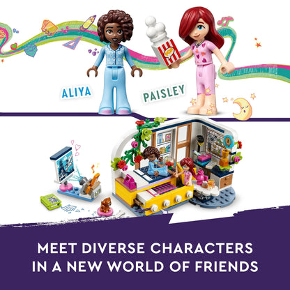 LEGO  Friends Aliya's Room, Mini Sleepover Party Bedroom Playset