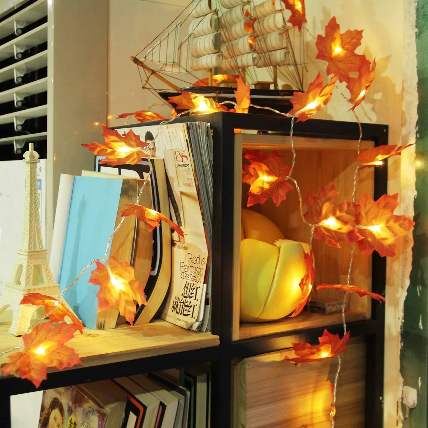 HALLOWEEN Enchanting LED Maple Leaf String Lights!