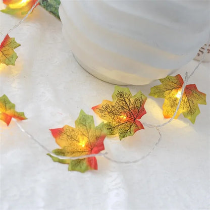 HALLOWEEN Enchanting LED Maple Leaf String Lights!