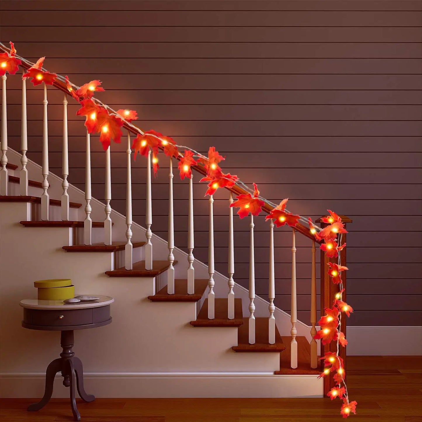 HALLOWEEN Enchanting LED Maple Leaf String Lights!