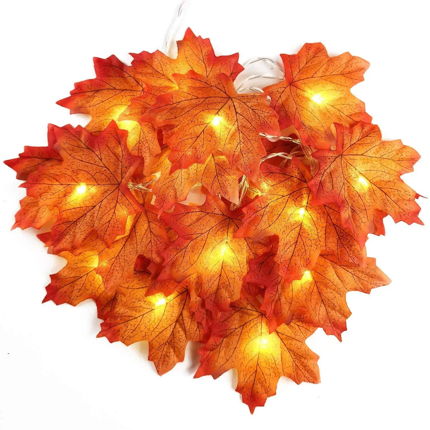 HALLOWEEN Enchanting LED Maple Leaf String Lights!