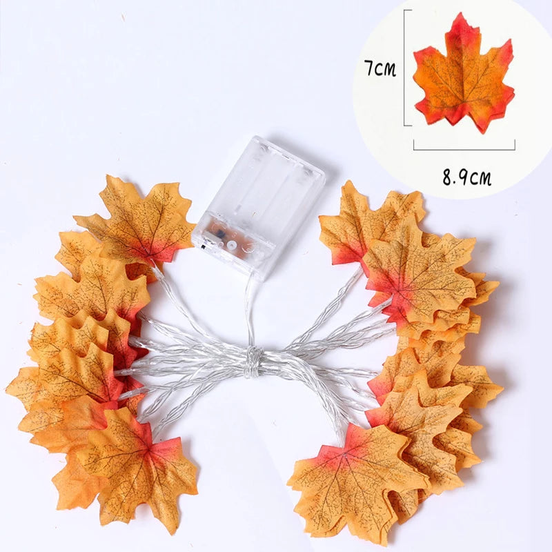 HALLOWEEN Enchanting LED Maple Leaf String Lights!