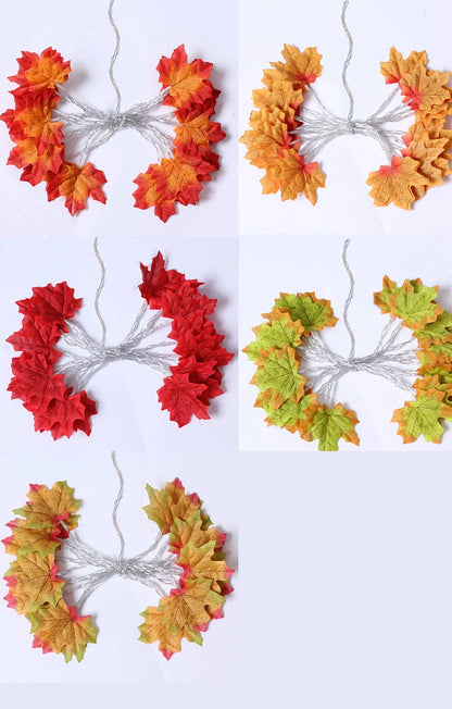 HALLOWEEN Enchanting LED Maple Leaf String Lights!