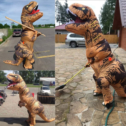 Halloween T-REX Inflatable Suit Adult Fancy Role-playing Tyrannosaurus Costume