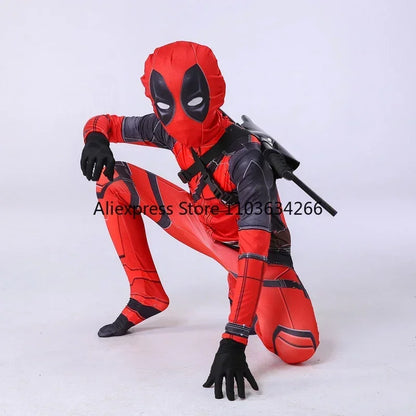 Deadpool Halloween Costume Men Women Kids Cosplay